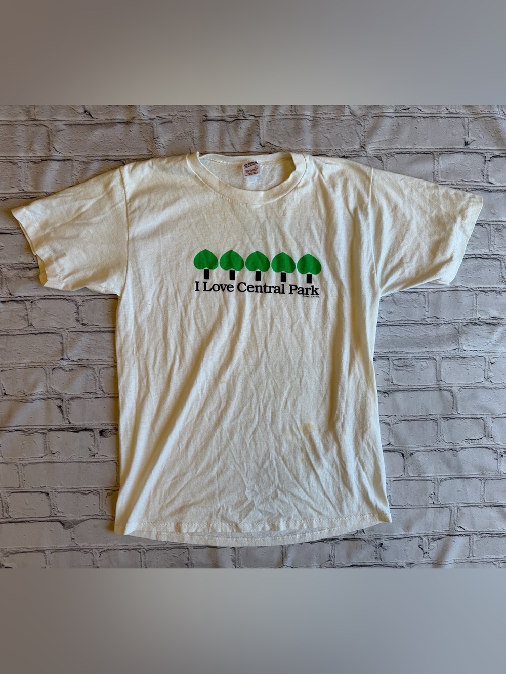 True Vintage 1981 I Love Central Park New York T-Shirt Large Made USA